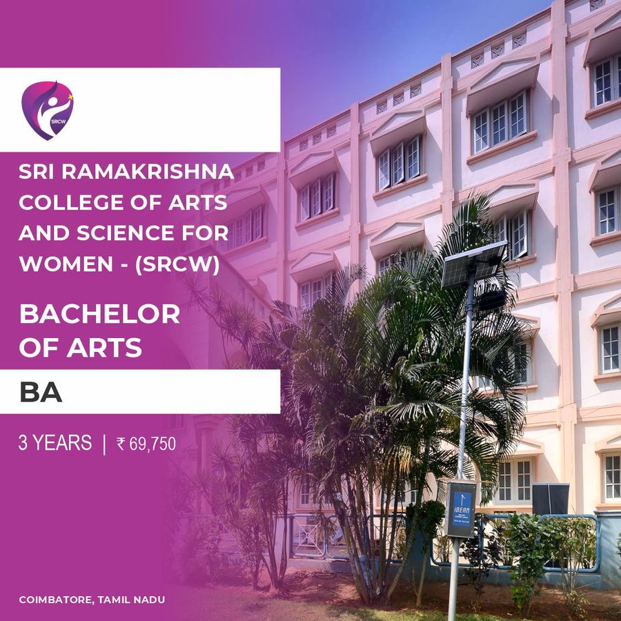 BACHELOR OF ARTS [BA] at Srcw  Sri Ramakrishna College of Arts and Science For Women, Coimbatore